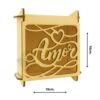 Caja de MDF diseño de AMOR con Infinitos
