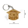 Llavero de Graduación PROMO 2025 en MDF
