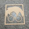 4 Marco Decorativo Harry Potter MDF
